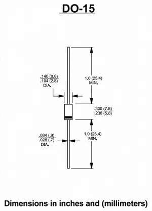 Dc Components Co. BY133 1300V 1A diode de redressement