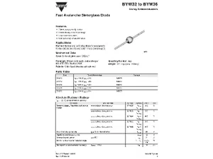 Vishay BYW36 600V 2A diode de redressement