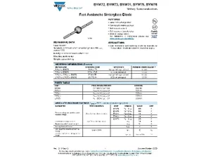 Vishay BYW72 200V 3A diode de redressement