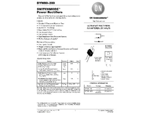 ON Semiconductor BYW80-200 200V 8A diode de redressement
