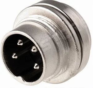 Amphenol C091A M16 Industriële Connector, Mannelijke Paneelmontage Bus, 4-pins, 5A 300V, IP40