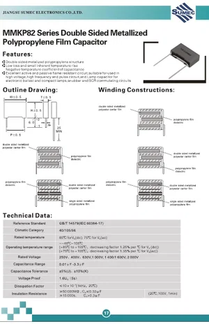 Sumec C4N7-2000MKP1 4.7nF 2000V MKP Film Capacitor