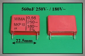 Wima C560N-250-MKP 560nF 250V MKP Film Capacitor