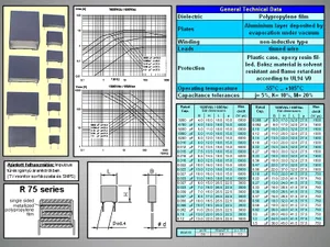 Arcotronics C6N8-630-MKP 6.8nF 630V MKP Condensateur à film