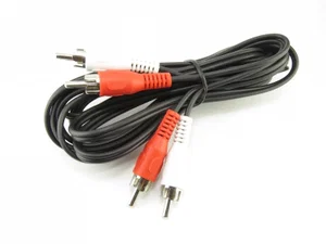 Div RCA Audio Cable, 2 RCA Male to 2 RCA Male, 2.5m, Nickel Plated, CCS, Shielded