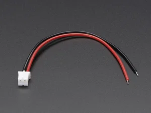 JST-PH 2-Pin Connector Cable, 10cm, Male, Solderable