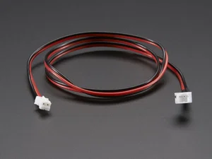 JST-PH 2-Pin Extension Cable, 50cm, Male to Female