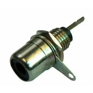 Various CBM-BK RCA (Cinch) Paneelmontagebus, Chroom/Zwart