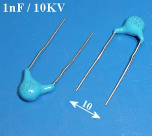 Condensateur céramique CC1N-10000V 1nf 10000V RM10