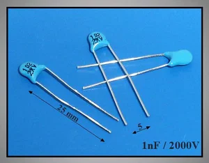 Condensateur céramique CC1N-3000V-5 1nf 3000V RM5