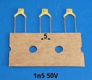 Condensateur céramique CC1N5-50V-5 1.5nf 50V RM5