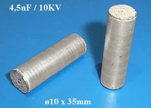 Condensateur céramique CC4N5-10000V 4.5nf 10000V