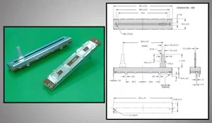 Potenziometro SR Passives CDE91N-60-B100K 100k Ohms Mono Lineare