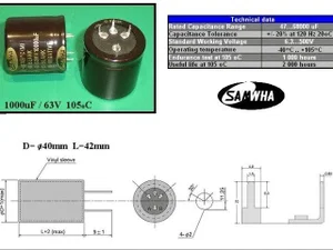 Samwha CEL10000UF63V-C 10000uF 63V Electrochemical capacitor