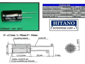 Hitano CEL15000UF10V 15000uF 10V Electrochemical capacitor