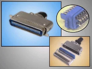 Connfly Centronics 50-Pins RJ21 IDC Stekker, 180° Achteruitgang, Soldeeraansluiting
