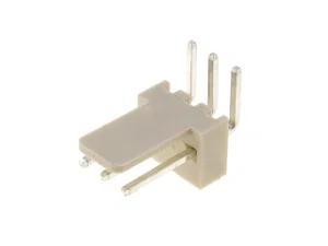 Enkelrijige Connector 2.54mm Pitch, 3 Contacten, 90° Gebogen Pinnen, Doorsteekmontage