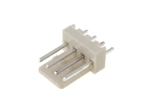 Enkelrijige Connector 2.54mm Pitch, 4 Contacten, Rechte Pinnen, Printplaatsolderen