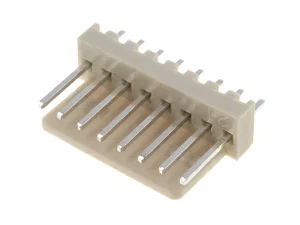 Enkelrijige Connector 2.54mm Pitch, 8 Contacten, Rechte Pinnen, Doorsteekmontage