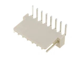 Enkelrijige Connector 2.54mm Pitch, 8 Contacten, 90° Gebogen Pinnen, Doorsteekmontage