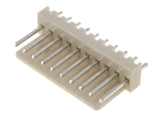 Enkelrijige Connector 2.54mm Pitch, 10 Contacten, Rechte Pinnen, Doorsteekmontage