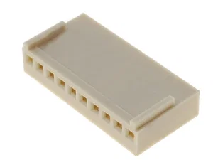Div 10-pins enkelrijige connectorbehuizing 2.54mm pitch rechte stekker draadmontage