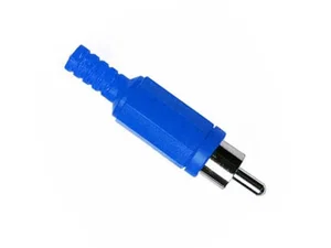 Div CONN-C006-BL RCA Stekker, Blauw, Trekontlasting, Kabelmontage
