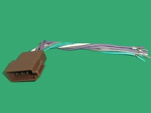 CONN-CAR0108P ISO 8-Pin Luidsprekerconnector, 8-Weg Bedraad, Zwart