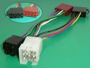4carmedia ISO Connectoraansluiting voor Volvo (tot 1981) - 8-pins + 5-pins, Voeding & Audio