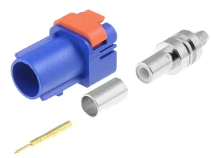 Molex FAKRA II SMB Antennestekker (C) Mannelijk, Blauw, 0-6 GHz, 50 Ohm