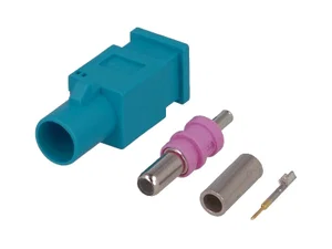 Div CONN-CAR040-A Fakra Mannelijke RF Antenneconnector, Recht, Groen, RG174 Kabelmontage