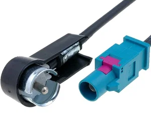 4carmedia ISO naar Fakra Antenneadapter VW Golf V 15cm