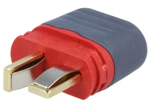 Deans T-stekker DC-voedingsconnector, Mannelijk, Soldeerbaar, 2-polig, 25A, 500V