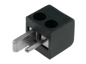 Hq CONN-H004-B Luidsprekerconnector, 2-polig, Kabelmontage, Schroefaansluiting, Zwart