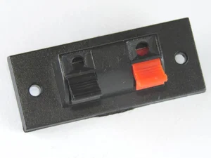 Div CONN-H009 2-polige Veer Luidsprekerconnector, Schroefmontage