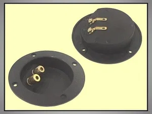 Generieke Luidsprekerconnector, 2x Vergulde Banaanstekkers, 105mm