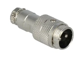 M16 2-polige Vrijhangende Mannelijke Connector, Soldeeraansluiting