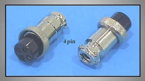 Connfly M16 5-polig connectorenpaar, inbouwstekker & zwevende contrastekker