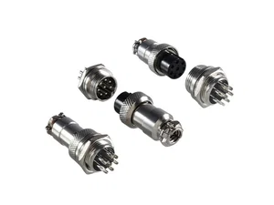 Connfly M16 8-polig connectorenpaar, inbouwstekker & zwevende contrastekker
