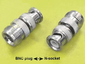 Div CONN-N305 Adaptador Coaxial RF N Fêmea para BNC Macho Compatível com RoHS