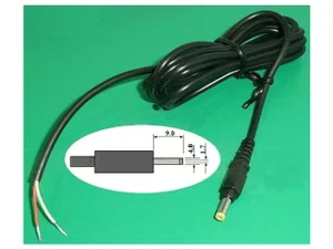 Div DC-stekker 4.0x1.7mm, Soldeerbaar, 1.5m Kabel, voor HP Laptops/Webcams