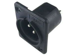 Cliff Electronics CP3000 XLR 3-polige Stekker, Paneelmontage, Zwart, 5A