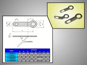 CS-K0000030-AG Div Soldeeroog Ringterminal, Verzilverd Messing, M3 Schroef, RoHS