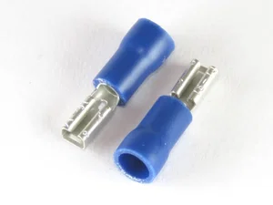 Generieke 2.8/0.8mm Halfgeïsoleerde Kabelschoenhuls, Blauw, 1.5-2.5mm² Draad