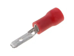 Generieke 2.8/0.8mm Halfgeïsoleerde Kabelschoenstekker, Rood, 0.5-1.0mm² Draad