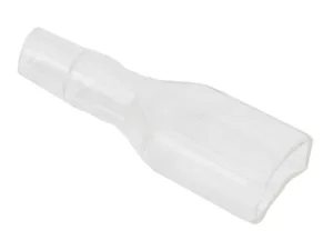 PVC Isolerende Huls voor 4.8mm Platte Stekkers, Wit, 24mm Lengte