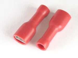 Generieke 4.8/0.5mm Geïsoleerde Kabelschoenhuls, Rood, 0.5-1.0mm² Draad