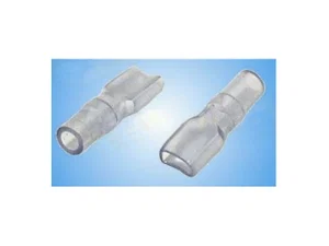 PVC Isolerende Huls voor Faston Platte Stekkers 6.3mm, Wit, max 4mm² Kabel