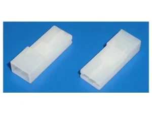 Tyco CS-K1630004 Polyamide 6.6 Connector Housing for 6.3mm Faston Terminals, White, 24.4mm Length, P