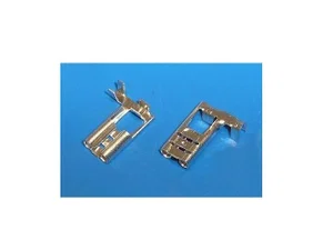 Div Vertinde 90° Hoek Platte Kabelschoen 6.3mm, 0.5-1.0mm² Draad
